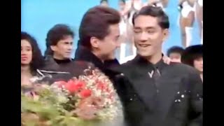 Sakamoto Ryuichi and John Lone on 1987TV ‘The Last Emperor Theme’ [upl. by Aciraj]