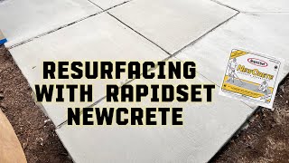 How to resurface concrete using Rapid Set NewCrete [upl. by Ylelhsa]