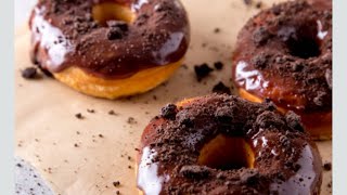 HOW TO MAKE CHOCOLATE DOUGHNUTS 🍩 AT HOME EASY HOMEMADE DOUGHNUT 🍩 doughnut krispykremedoughnuts [upl. by Prunella6]