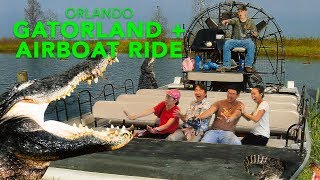 Gatorland and Airboat Ride Orlando Florida [upl. by Prader]