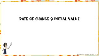 77A Rate of Change amp Initial Value [upl. by Ynoyrb361]