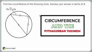 Find Circumference Using Inscribed Right Triangle [upl. by Donella]