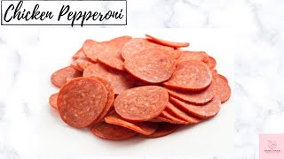 Homemade Chicken Pepperoni with only 3 ingredients  Chicken Pepperoni [upl. by Arvonio]