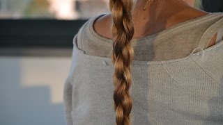 Facile e veloce Treccia a giro 3D round braid  TUTORIAL [upl. by Nilpik]