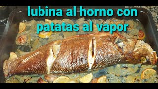 Lubina al Horno con Limón CebollaAjo y Perejil [upl. by Kathye]