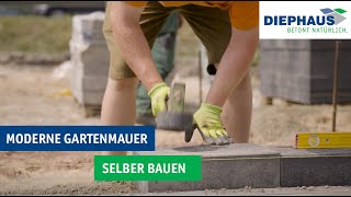 LISCO MEDIO Gartenmauer aus Beton selber bauen  DIYAnleitung von DIEPHAUS [upl. by Thelma94]