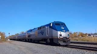 Amtrak 50th Anniversary Commemorate Unit 46 Leads Maple Leaf P064 Southbound to New York City [upl. by Aroled]