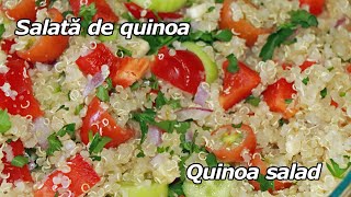 Quinoa salad with fresh vegetables  Salata de quinoa cu legume proaspete [upl. by Nepil]