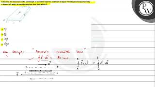 Calculate the inductance of a unit length of a double tape line as shown in figure if the tapes [upl. by Rodenhouse]