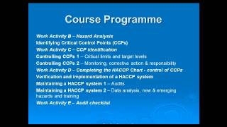 Level 3 HACCP elearning  training course content [upl. by Htevi]