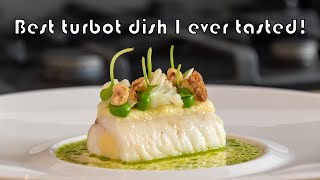 Delicious turbot dish  How to fillet it and fill it with a farce [upl. by Tonnie]