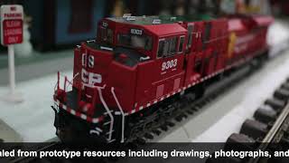 Athearn G27333 HO SD90MACH With DCC amp Sound Canadian Pacific 9303 [upl. by Euqirdor267]