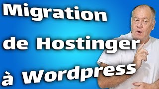 Du constructeur de site de Hostinger à Wordpress en 1 clic [upl. by Inal]