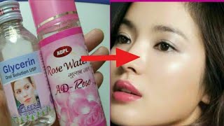 Glycerin and Rosewater for Face Skin Lightening and Acne [upl. by Eel]