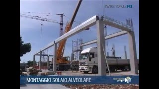 MetalRi  Montaggio trave MTR® C con solaio alveolare [upl. by Wrand889]