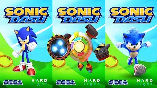 Sonic Dash vs Sonic Prime Dash  Sonic Prime vs Sonic vs Movie Sonic  All Characters Unlocked [upl. by Ylrbmik697]