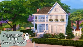 French Quarter Inspired House for PARANORMAL gameplay  Sims 4 Speed Build [upl. by Shulins]