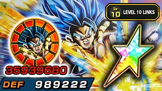 100 NEW PHY LR GOGETA BLUE LEVEL 10 LINKS SHOWCASE Dragon Ball Z Dokkan Battle [upl. by Cirad]