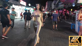 4K Pattaya Thailand February 19 2024 Walking around PattayaWalking Street Pattaya Beach Road [upl. by Rubia199]