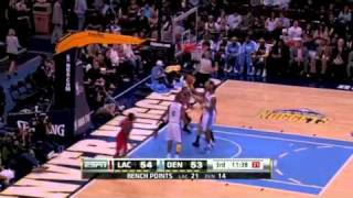 Eric Bledsoe steal and no look assist behind the back to Eric Gordon lay up vs Denver Nuggets [upl. by Rad]