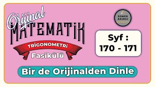 TRİGONOMETRİ  Bir de Orijinalden Dinle  Sayfa 170  171 [upl. by Walcoff846]