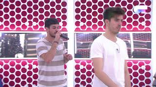 Cepeda y Roi bromean durante sus ensayos  OT 2017 [upl. by Atikin]