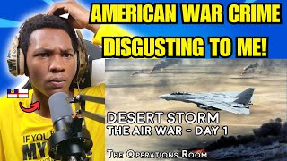 British caribbean guy react to Desert Storm  The Air War Day 1  Animated reaction [upl. by Bartlett]