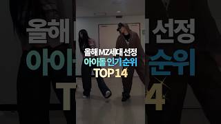 올해 MZ세대 선정 아이돌 인기 순위 TOP14 [upl. by Cosme905]