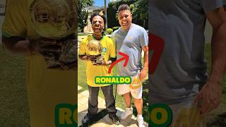 When ISHOWSPEED met RONALDO 🇧🇷🤪⚽️  Shorts Football [upl. by Wenda]