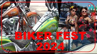 Biker Fest International 2024 Bike Week  Moto Custom Vintage Car Corteo Moto Auto e Divertimento [upl. by Gretal]