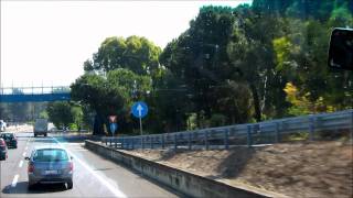 Road from Civitavecchia Port to Rome [upl. by Schear]