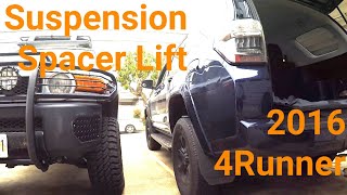 2016 4Runner 2WD4WD Spacer Lift [upl. by Oberstone227]