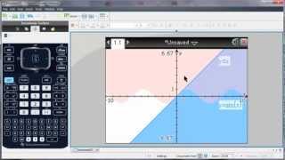 EN Représenter graphiquement des inéquations avec TINspire™ [upl. by Atinahs189]