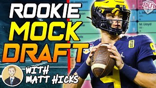 4Round 2024 Superflex Rookie Mock Draft ELITE Rookie Class [upl. by Aihsekal]