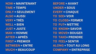 300 Mots les plus utilisés en Anglais  300 Most used words in English Part 1 [upl. by Aisiat186]