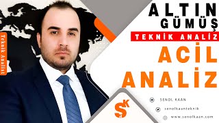 ACİL ANALİZ ALTIN VE GÜMÜŞ ANALİZİ UYARILAR  ALTIN ALTINS1 GÜMÜŞ gmstr [upl. by Vernon]