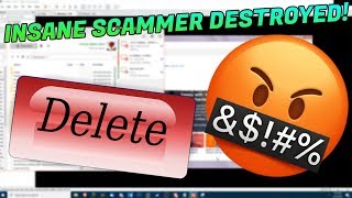 SCAMMER GOES INSANE WHEN I DELETE HIS FILES [upl. by Nodmac435]