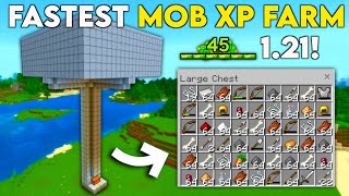 FASTEST 121 MOB XP FARM In Minecraft Bedrock [upl. by Margeaux329]