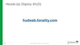 Fonality  HUD  Logging In [upl. by Franklin]