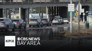 King Tide return to Bay Area leaving mark along Embarcadero [upl. by Burdett]