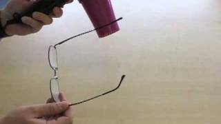 How to adjust the arms on glasses with metal frames [upl. by Yttam]