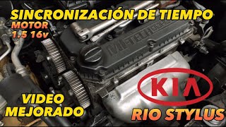 Tiempo de Kia Río Stylus 15 16v [upl. by Adnomal495]