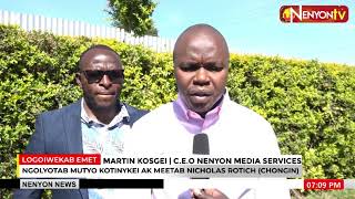 Tributes from CEO Nenyon TV martin Koskey Musicians and comedians association [upl. by Eimaj]