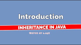 Inheritance in Java [upl. by Dich]