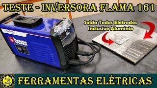 Teste Flama 161 BV da Boxer  Solda Qualquer Tipo de Eletrodo [upl. by Erot90]