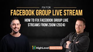 Facebook Group Live Streaming With Zoom FIX FOR 2024 [upl. by Rebekkah37]