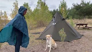 EXTREME 40° Solo Camping 4 Days  Snowstorm amp Winter Camping Hot Tent  Alone with My Dog in Forest [upl. by Stevie]