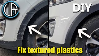 Repair Textured Plastics very simple method Bumper texture repair Save Money [upl. by Clothilde]