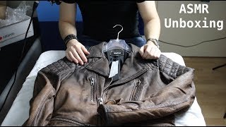 ASMR  Tigha Lederjacke Unboxing GermanDeutsch [upl. by Tiffanie892]