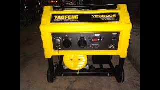 Yaofeng Generator 35 kW model YP3500E with Auto Choke System  Orion Engg Co Karachi [upl. by Reyotal]